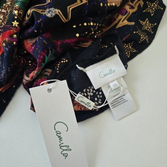 Camilla Rocket Woman Large Square Scarf b75E - Picture 3 of 5